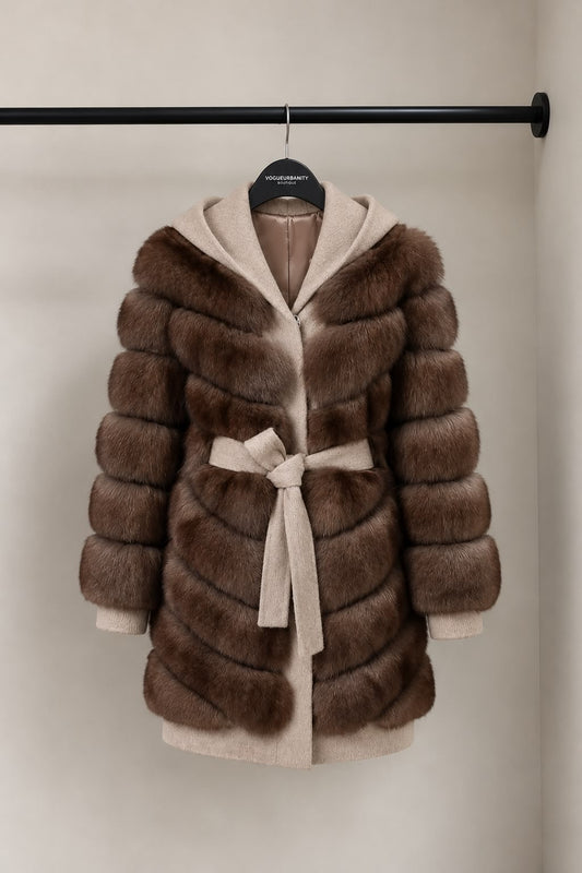 The Aspen Fur-Trimmed Coat