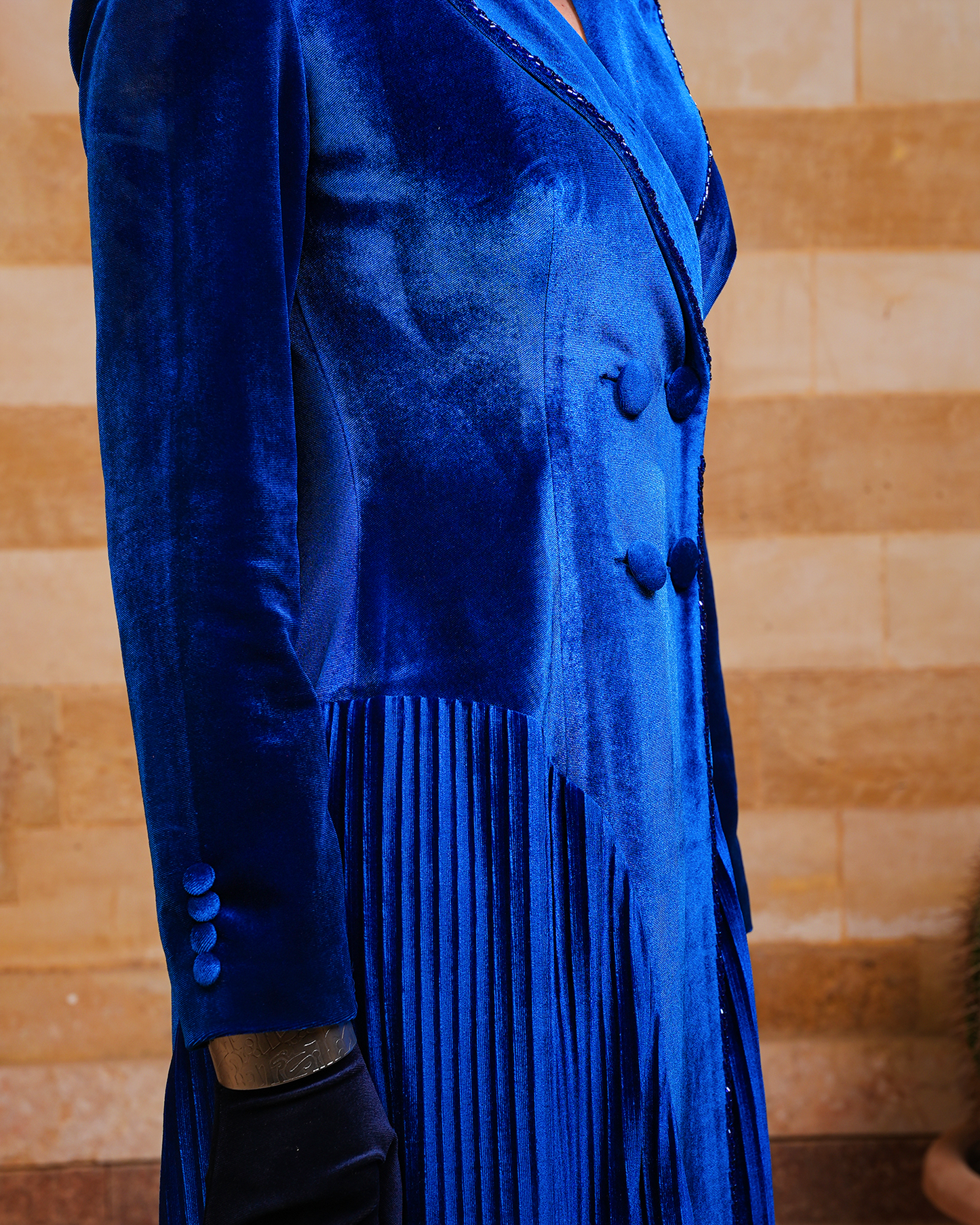 Sapphire kaftan & Mule